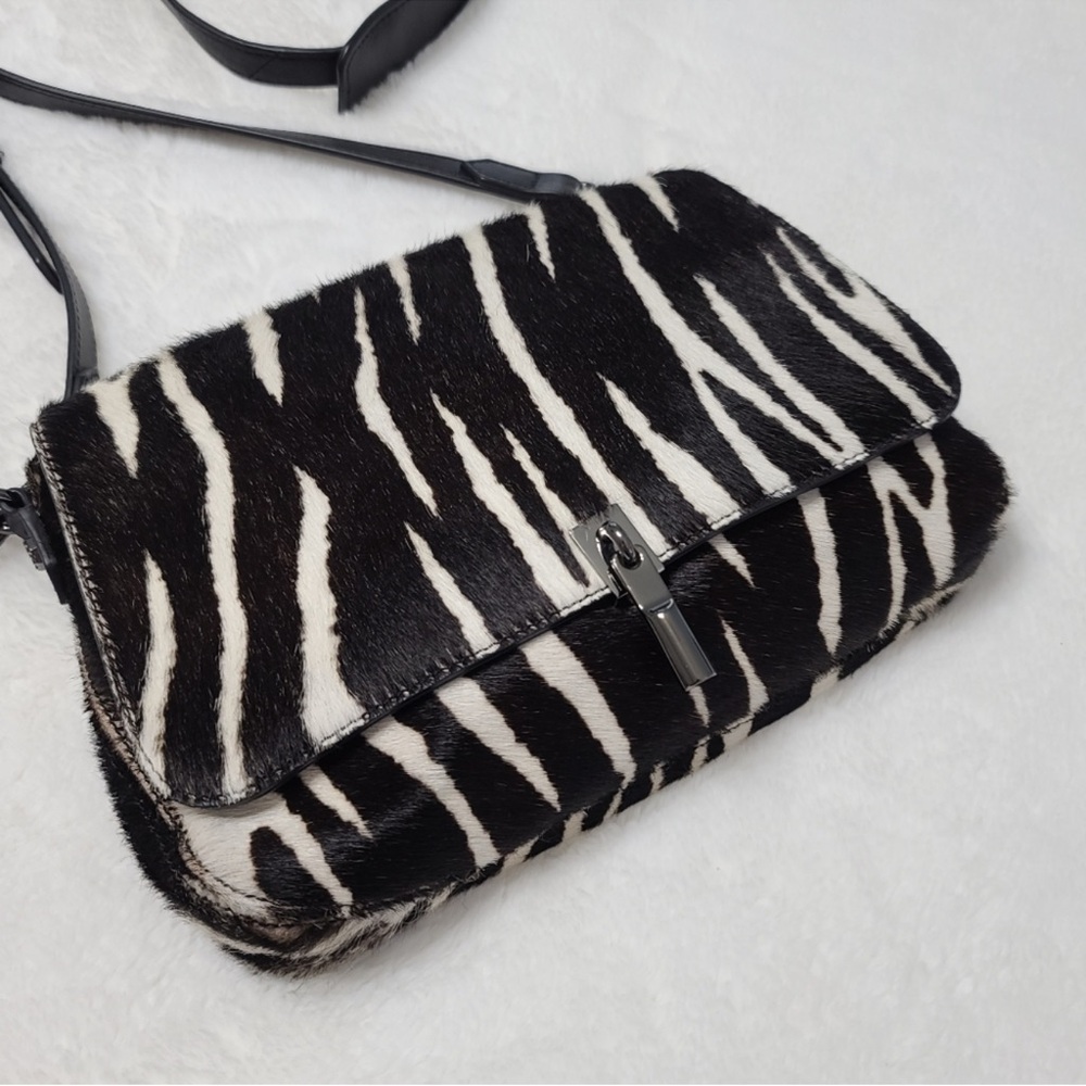 Stylish Zebra Print cross body pony hair bag